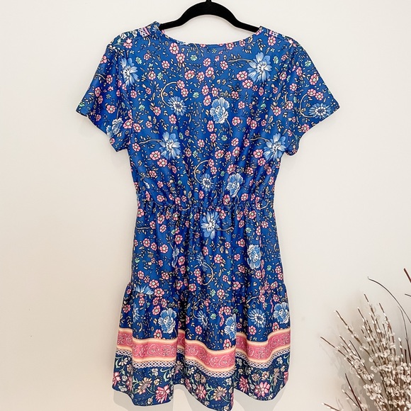 Boho Mini Dress - size Large - Picture 2 of 3